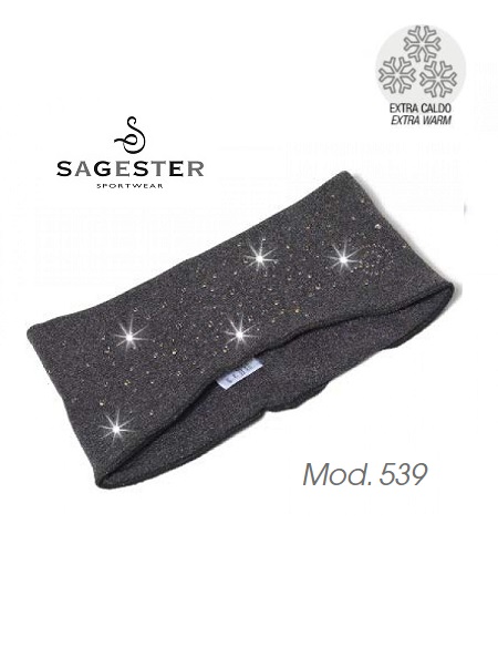 Sagester Stirnband grau aus Microfaser – Modell 539