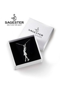 Sagester Anhänger / Halskette aus Silber – Mod. J004