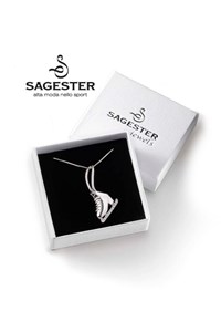 Sagester Anhänger / Halskette aus Silber – Mod. J018