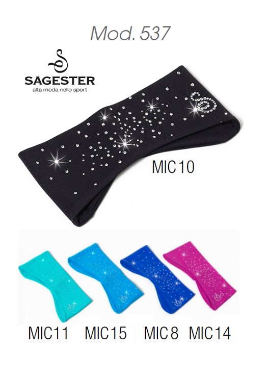 Sagester Stirnband mit Glitzersteinen  – Modell 537