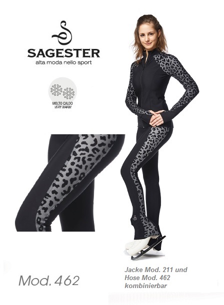 Sagester Eiskunstlaufhose – Leopard - Modell 462